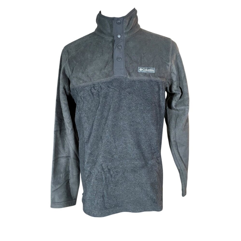 Columbia Men's Grey Fleece Pullover Long Sleeve Sweater Size Small